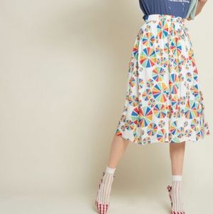 Match made midi skirt